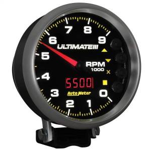 Autometer - AutoMeter GAUGE TACH 5in. 9K RPM PEDESTAL DATALOGGING ULTIMATE III PLAYBACK BLACK - 6887 - Image 5