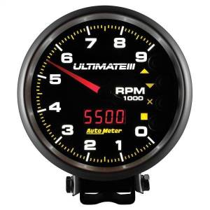 Autometer - AutoMeter GAUGE TACH 5in. 9K RPM PEDESTAL DATALOGGING ULTIMATE III PLAYBACK BLACK - 6887 - Image 6