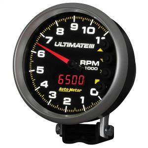 Autometer - AutoMeter GAUGE TACH 5in. 11K RPM PEDESTAL DATALOGGING ULTIMATE III PLAYBACK BLACK - 6888 - Image 3