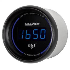 Autometer - AutoMeter GAUGE PYROMETER (EGT) 2 1/16in. 1600deg.F DIGITAL BLACK DIAL W/BLUE LED - 6945 - Image 2