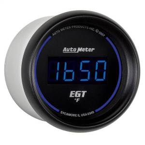 Autometer - AutoMeter GAUGE PYROMETER (EGT) 2 1/16in. 1600deg.F DIGITAL BLACK DIAL W/BLUE LED - 6945 - Image 3