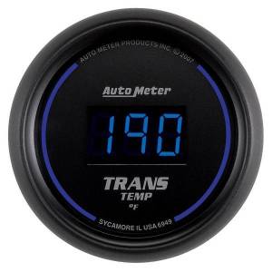 AutoMeter GAUGE TRANS TEMP 2 1/16in. 340deg.F DIGITAL BLACK DIAL W/BLUE LED - 6949