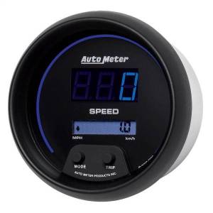 Autometer - AutoMeter GAUGE SPEEDO 3 3/8in. 260MPH/260KM/H ELEC PROGRAM DIGITAL BLACK W/BLU LED - 6988 - Image 2