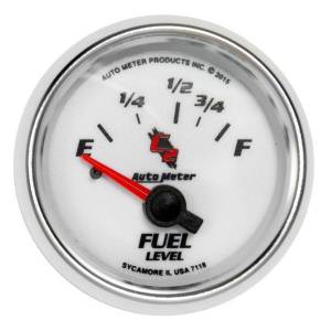 AutoMeter GAUGE FUEL LEVEL 2 1/16in. 16OE TO 158OF ELEC C2 - 7118