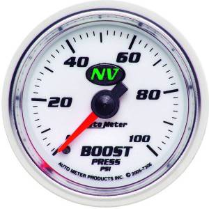 AutoMeter GAUGE BOOST 2 1/16in. 100PSI MECHANICAL NV - 7306