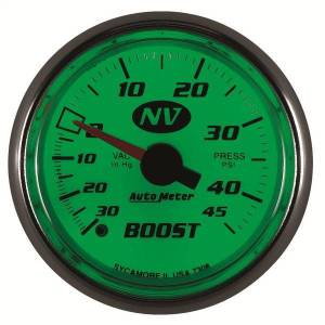 Autometer - AutoMeter GAUGE VAC/BOOST 2 1/16in. 30INHG-45PSI MECHANICAL NV - 7308 - Image 2