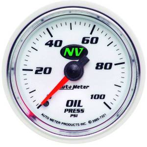 AutoMeter GAUGE OIL PRESSURE 2 1/16in. 100PSI MECHANICAL NV - 7321