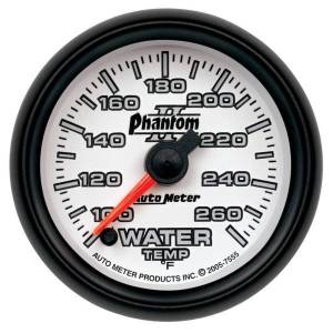 AutoMeter GAUGE WATER TEMP 2 1/16in. 100-260deg.F DIGITAL STEPPER MOTOR PHANTOM II - 7555