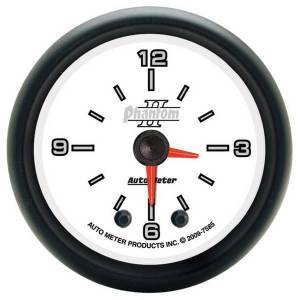 AutoMeter GAUGE CLOCK 2 1/16in. 12HR ANALOG PHANTOM II - 7585