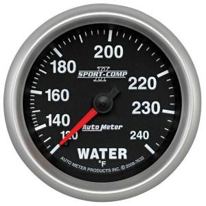 AutoMeter GAUGE WATER TEMP 2 5/8in. 120-240deg.F MECHANICAL SPORT-COMP II - 7632