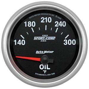 AutoMeter GAUGE OIL TEMP 2 5/8in. 140-300deg.F ELECTRIC SPORT-COMP II - 7648