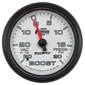 AutoMeter GAUGE VAC/BOOST 2 5/8in. 30INHG-20PSI MECHANICAL PHANTOM II - 7801