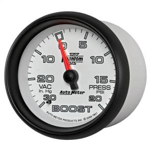 Autometer - AutoMeter GAUGE VAC/BOOST 2 5/8in. 30INHG-20PSI MECHANICAL PHANTOM II - 7801 - Image 2