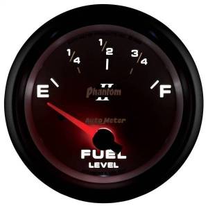 Autometer - AutoMeter GAUGE FUEL LEVEL 2 5/8in. 0OE TO 90OF ELEC PHANTOM II - 7814 - Image 6