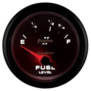 Autometer - AutoMeter GAUGE FUEL LEVEL 2 5/8in. 73OE TO 10OF ELEC PHANTOM II - 7815 - Image 6