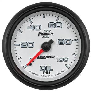 AutoMeter GAUGE OIL PRESSURE 2 5/8in. 100PSI MECHANICAL PHANTOM II - 7821