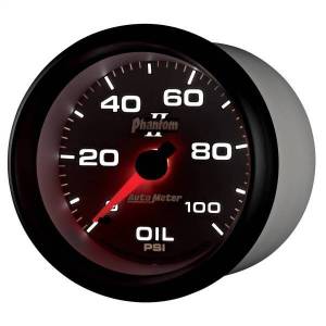 Autometer - AutoMeter GAUGE OIL PRESSURE 2 5/8in. 100PSI MECHANICAL PHANTOM II - 7821 - Image 3