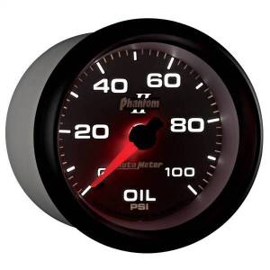 Autometer - AutoMeter GAUGE OIL PRESSURE 2 5/8in. 100PSI MECHANICAL PHANTOM II - 7821 - Image 5