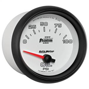 Autometer - AutoMeter GAUGE OIL PRESSURE 2 5/8in. 100PSI ELECTRIC PHANTOM II - 7827 - Image 4