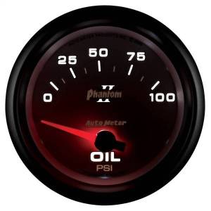 Autometer - AutoMeter GAUGE OIL PRESSURE 2 5/8in. 100PSI ELECTRIC PHANTOM II - 7827 - Image 6