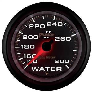 Autometer - AutoMeter GAUGE WATER TEMP 2 5/8in. 140-280deg.F MECHANICAL PHANTOM II - 7831 - Image 6