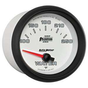 Autometer - AutoMeter GAUGE WATER TEMP 2 5/8in. 100-250deg.F ELECTRIC PHANTOM II - 7837 - Image 4