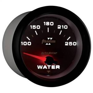 Autometer - AutoMeter GAUGE WATER TEMP 2 5/8in. 100-250deg.F ELECTRIC PHANTOM II - 7837 - Image 5