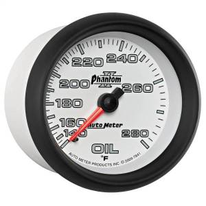 Autometer - AutoMeter GAUGE OIL TEMP 2 5/8in. 140-280deg.F MECHANICAL PHANTOM II - 7841 - Image 4