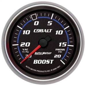 AutoMeter GAUGE VAC/BOOST 2 5/8in. 30INHG-20PSI MECHANICAL COBALT - 7901