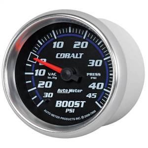 Autometer - AutoMeter GAUGE VAC/BOOST 2 5/8in. 30INHG-45PSI MECHANICAL COBALT - 7908 - Image 2