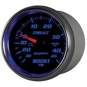 Autometer - AutoMeter GAUGE VAC/BOOST 2 5/8in. 30INHG-45PSI MECHANICAL COBALT - 7908 - Image 3