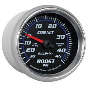 Autometer - AutoMeter GAUGE VAC/BOOST 2 5/8in. 30INHG-45PSI MECHANICAL COBALT - 7908 - Image 4