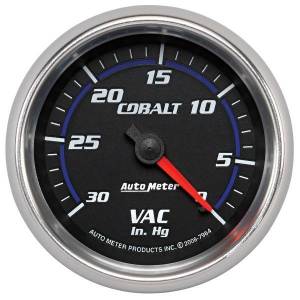 AutoMeter GAUGE VACUUM 2 5/8in. 30INHG MECHANICAL COBALT - 7984