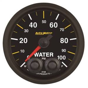 AutoMeter GAUGE WATER PRESS 2 1/16in. 100PSI STEPPER MOTOR W/PEAK/WARN NASCAR CAN - 8168-05702