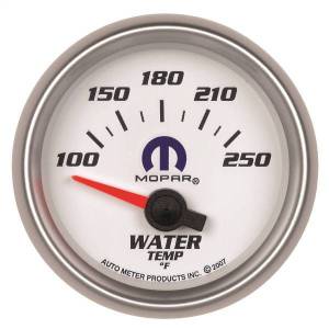 AutoMeter GAUGE WATER TEMP 2 1/16in. 100-250deg.F ELECTRIC WHITE MOPAR - 880030