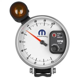 AutoMeter GAUGE TACHOMETER 5in. 10K RPM PEDESTAL W/EXT. SHIFT-LITE WHITE MOPAR - 880248