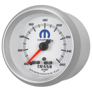 Autometer - AutoMeter GAUGE TRANS TEMP 2 5/8in. 260deg.F STEPPER MOTOR W/PEAK/WARN WHITE MOPAR - 880359 - Image 2