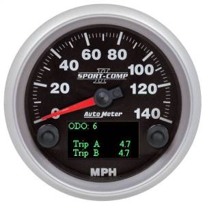 Autometer - AutoMeter GAUGE SPEEDOMETER 3 3/8in. 140MPH SPN 84 SPORT-COMP II - 880828 - Image 2