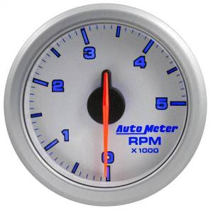 AutoMeter 2-1/16in. TACH 0-5000 RPM AIRDRIVE SILVER - 9198-UL