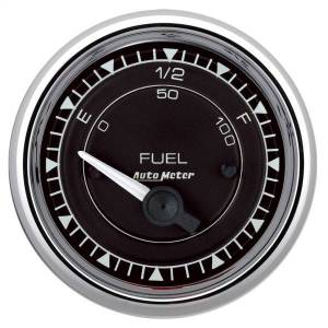 AutoMeter GAUGE FUEL LEVEL 2 1/16in. 0OE TO 90OF ELEC CHRONO CHROME - 9714