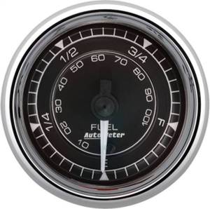 AutoMeter GAUGE FUEL LEVEL 2 1/16in. 73OE TO 10OF ELEC CHRONO CHROME - 9715