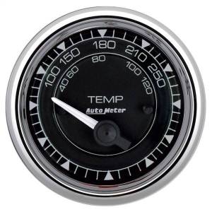 AutoMeter GAUGE TEMP 2 1/16in. 250deg.F ELEC CHRONO CHROME - 9737