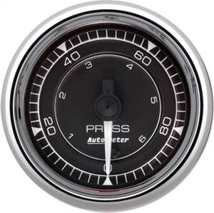 AutoMeter GAUGE PRESSURE 2 1/16in. 100PSI DIGITAL STEPPER MOTOR CHRONO CHROME - 9753