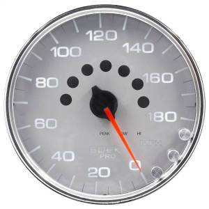 Autometer - AutoMeter GAUGE SPEEDOMETER 5in. 180 MPH ELEC. PROGRAMMABLE SILVER/CHROME SPEK-PRO - P23021 - Image 3