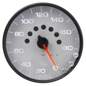 Autometer - AutoMeter GAUGE SPEEDOMETER 5in. 180 MPH ELEC. PROGRAMMABLE SILVER/BLACK SPEK-PRO - P23022 - Image 3