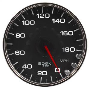 Autometer - AutoMeter GAUGE SPEEDOMETER 5in. 180 MPH ELEC. PROGRAMMABLE BLACK/CHROME SPEK-PRO - P23031 - Image 3