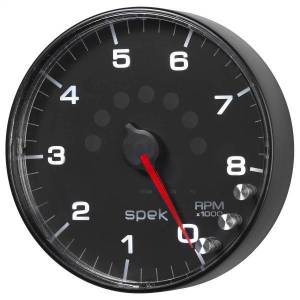 Autometer - AutoMeter GAUGE TACHOMETER 5in. 8K RPM W/SHIFT LIGHT/PEAK MEM BLACK/BLACK SPEK-PRO - P238328 - Image 2