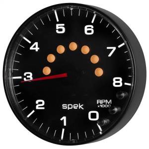 Autometer - AutoMeter GAUGE TACHOMETER 5in. 8K RPM W/SHIFT LIGHT/PEAK MEM BLACK/BLACK SPEK-PRO - P238328 - Image 4
