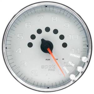 Autometer - AutoMeter GAUGE TACHOMETER 5in. 11K RPM W/SHIFT LIGHT/PEAK MEM SILVER/CHROME SPEK - P23921 - Image 1