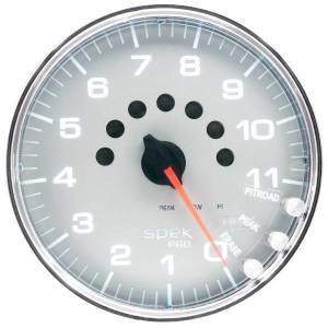 Autometer - AutoMeter GAUGE TACHOMETER 5in. 11K RPM W/SHIFT LIGHT/PEAK MEM SILVER/CHROME SPEK - P23921 - Image 3